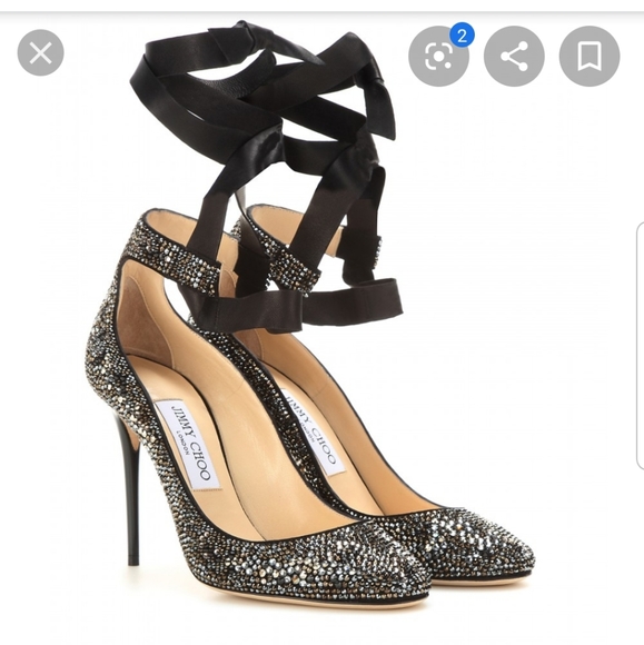 Jimmy Choo Shoes - Jimmy choo Swarovski crystal rosana heels